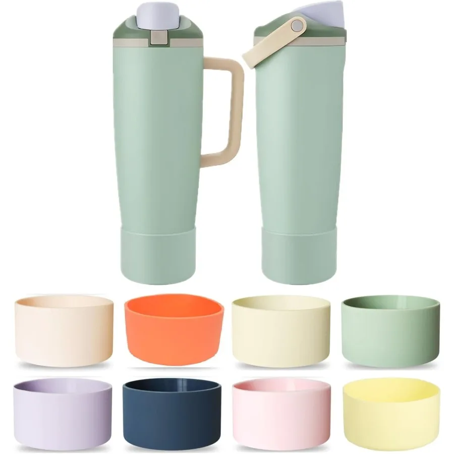 

Силиконовые чехлы для бутылок с водой для 30 унций, 40 унций, бесплатные аксессуары для бутылок с водой