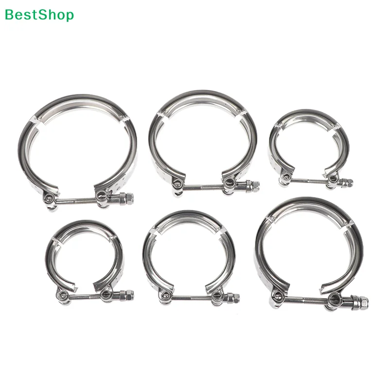 

〔R〕304 Stainless Steel 2-4 Inch Quick Release V Band Clamp Turbo Exhaust Pipe V-band Clamp V Clamp Clip