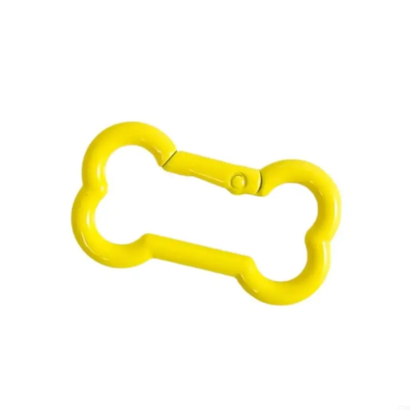  Zinc Alloy Bone Keychain Decoration Spring Operated Clasp Available In 6 Playful Color Options