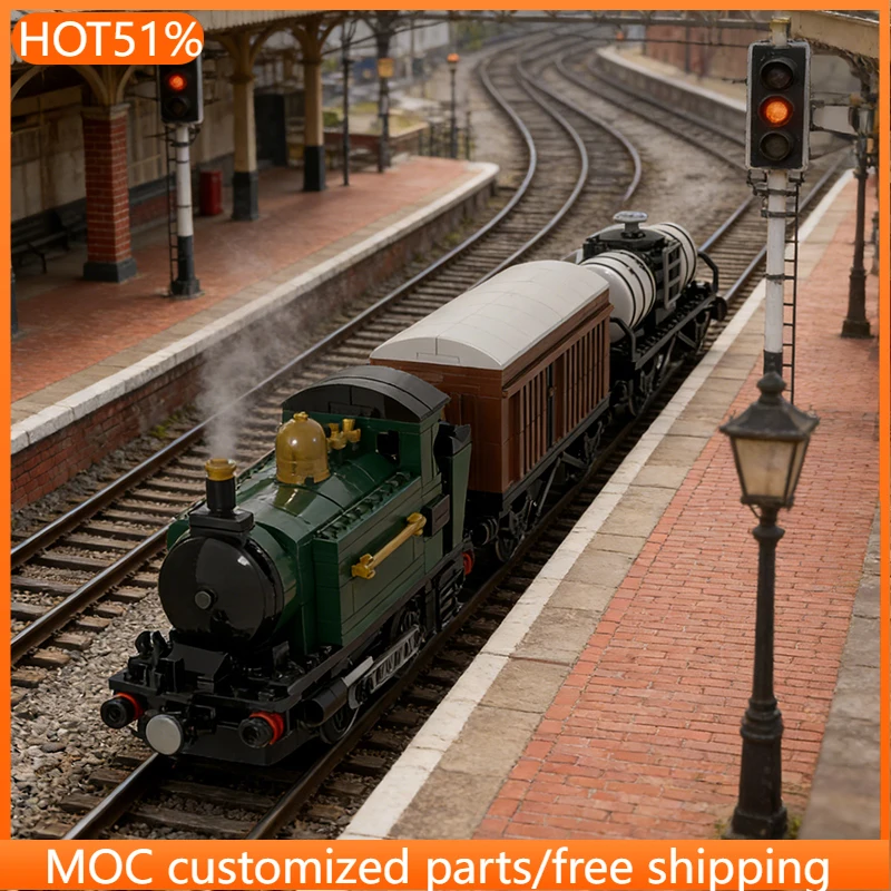 569 Piezas Tren de Carga Clase 101 de 6 Vías con Funciones de Potencia MOC, Bloques de Construcción Modulares Personalizables, Juguete Educativo de Ensamblaje DIY, Regalo