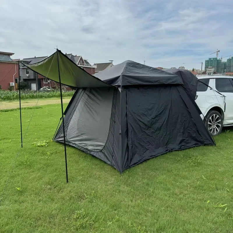 Outdoor tent Automatic portable camping Beach camping Double-layer folding quick opening Free rear tent