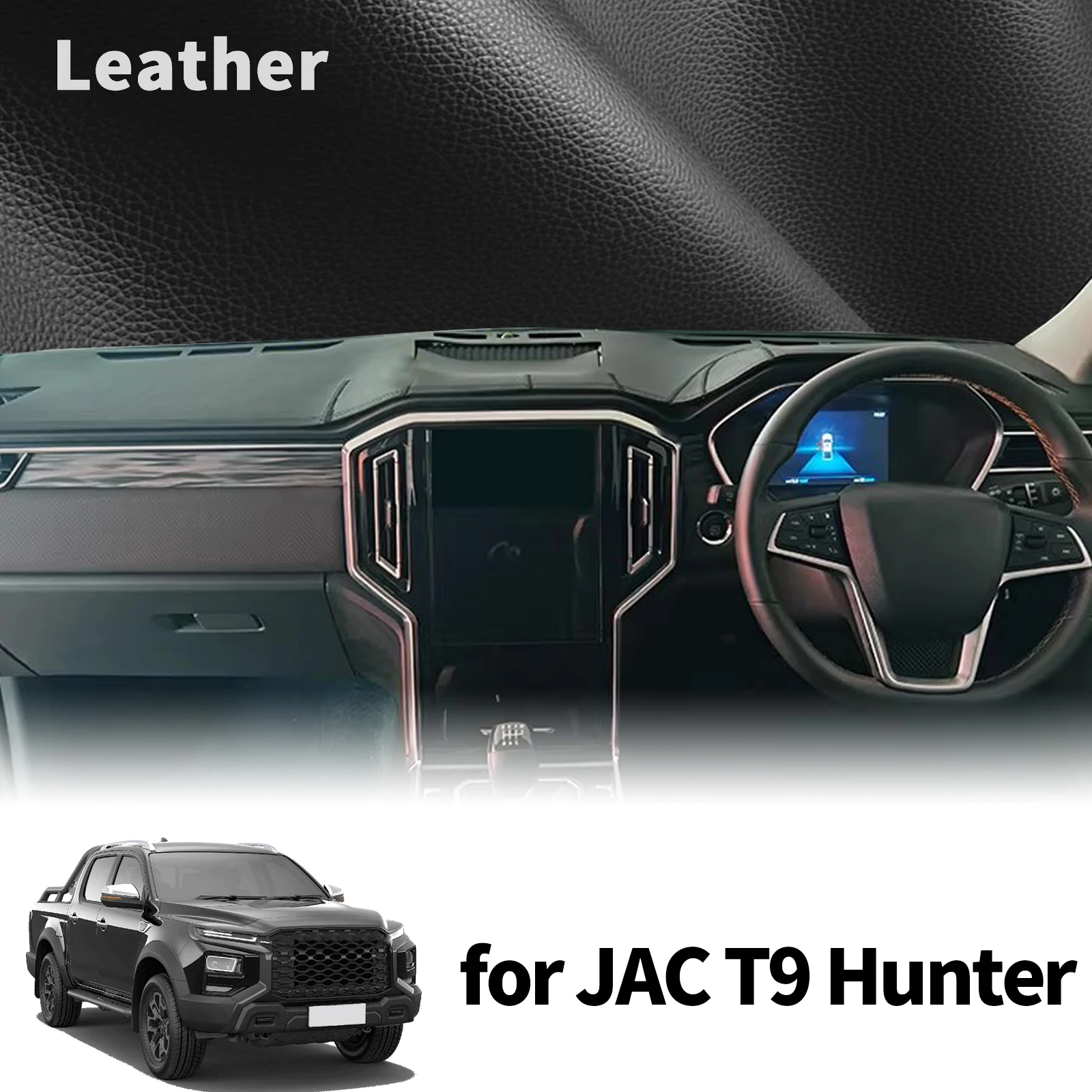 

for JAC T9 Hunter 2021-2024 2025 High Quality Dashboard Cover Dashmat Sunshade Anti‑UV Protector Dash Mat Pad Accessories