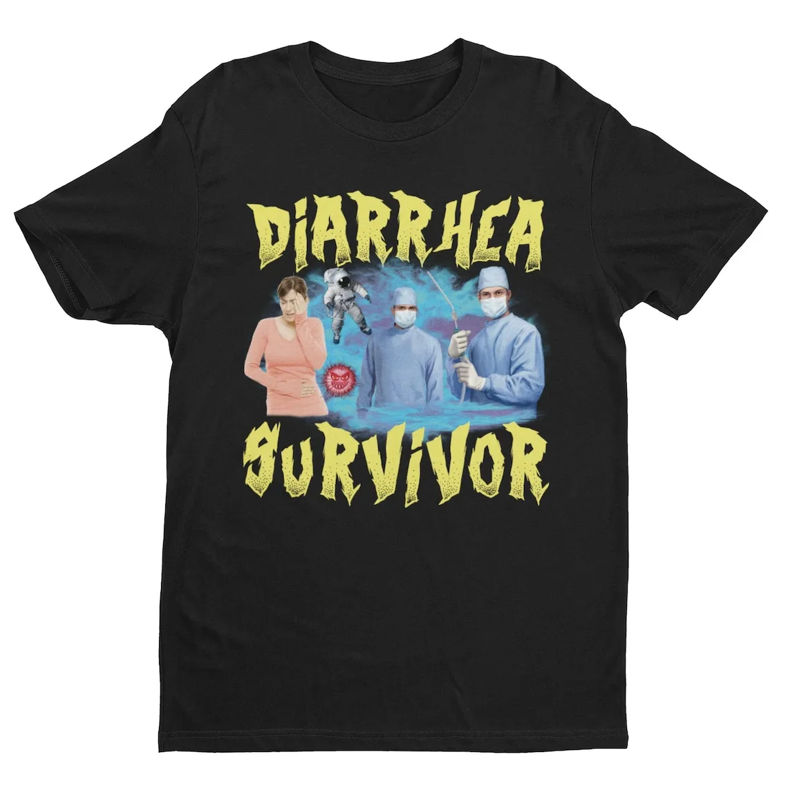 Diarrhea Survivor Funny Shirt Offensive Gift Tee Inappropriate Meme Sarcastic