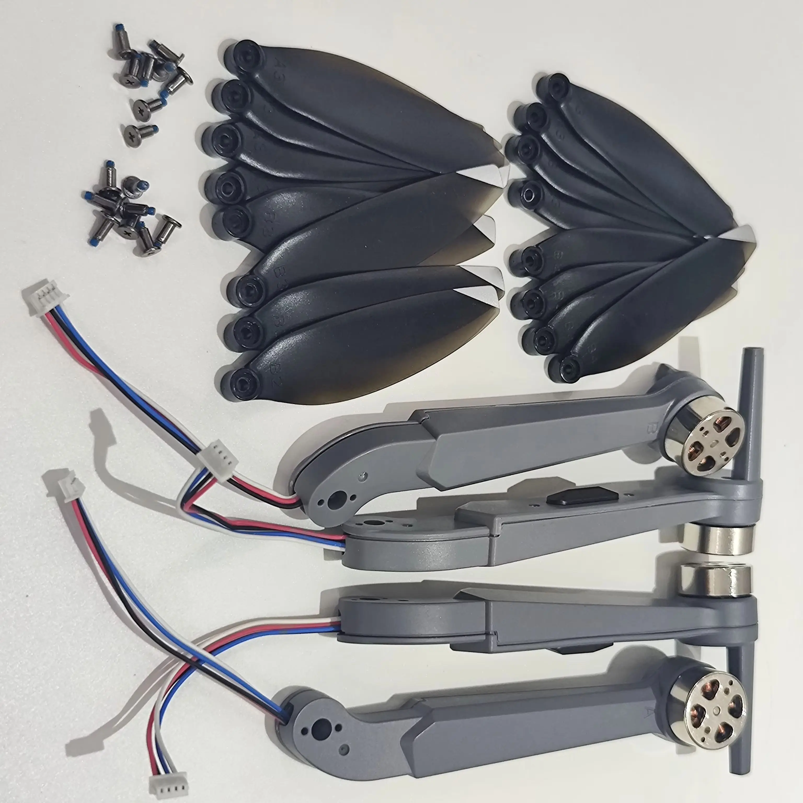 

Full Set K19MAX GPS Drone Original Brushless Motor Arm Front/Rear A/B 4PCS + CW CCW Propeller Blade 16PCS for K19 MAX Quadcopter