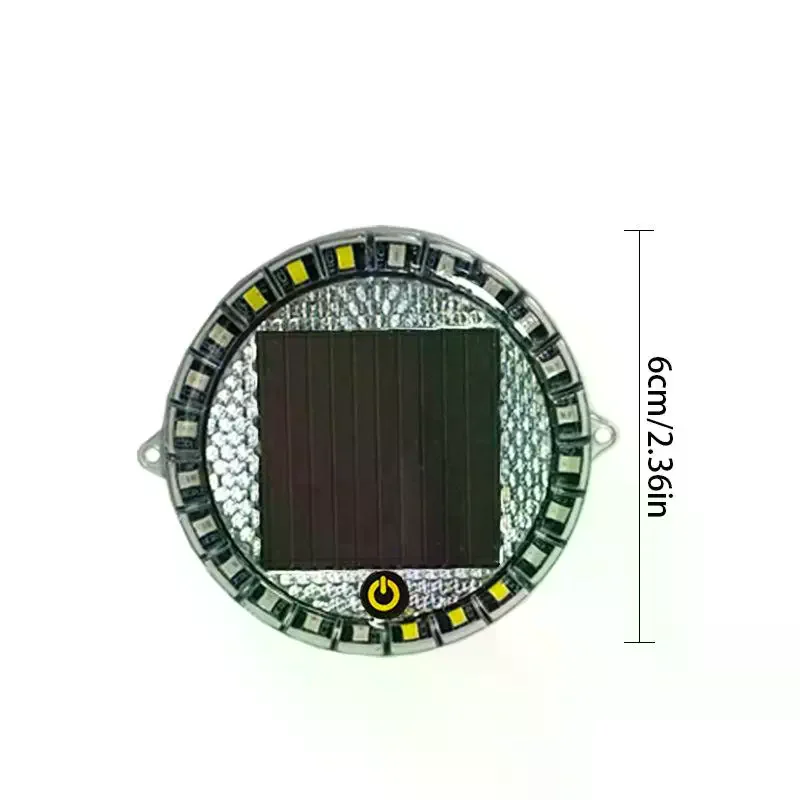 

1Pcs LED Solar Powered Strobe Warning Light Night Safety Taillight Flashing Lamp No Wiring For Car Motorcycle Safety Warning