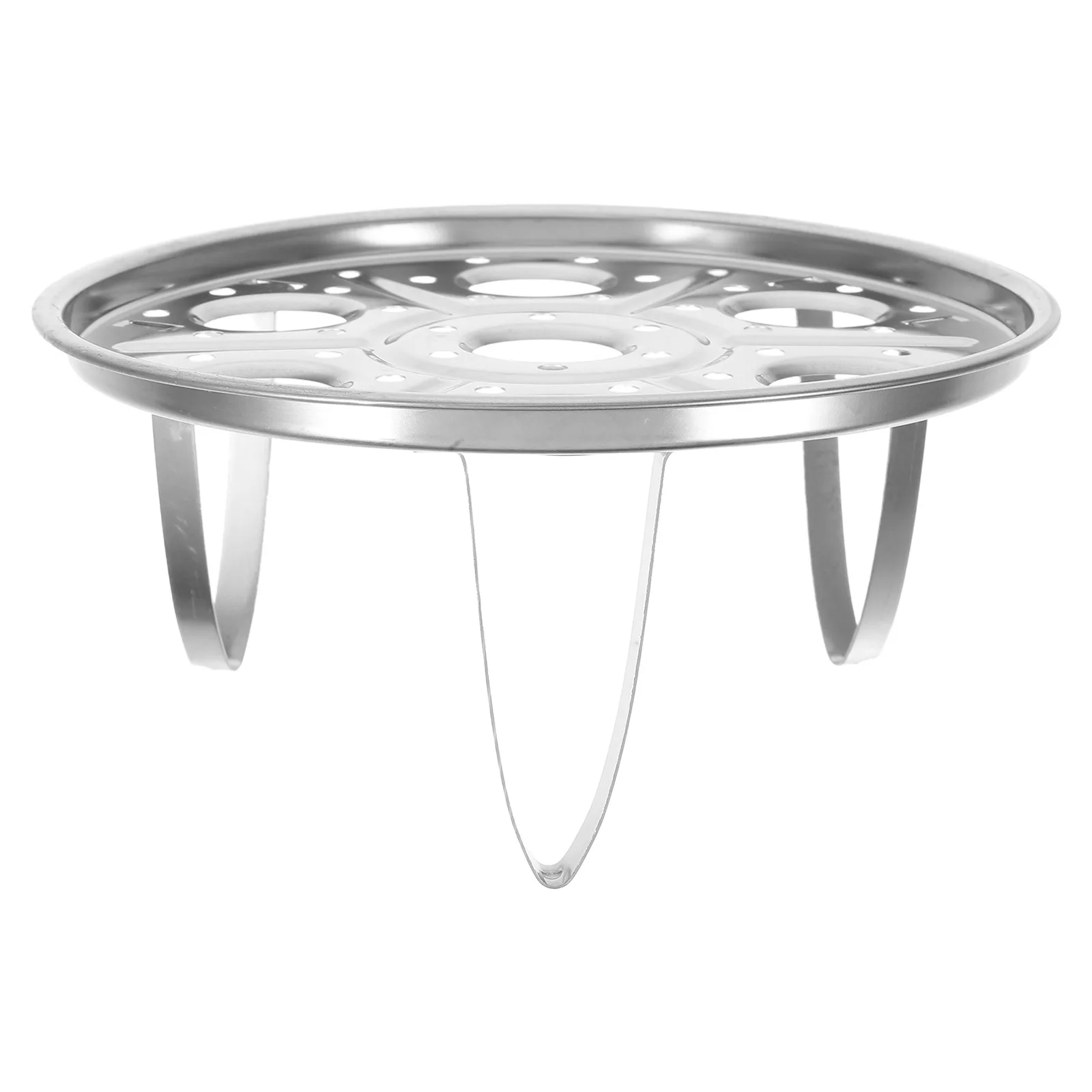 

Egg Steamer Rack Round Pot Stand Kitchen Stainless Steel Rice Cooker Steaming 430 Material Tripod Design Versatile Use