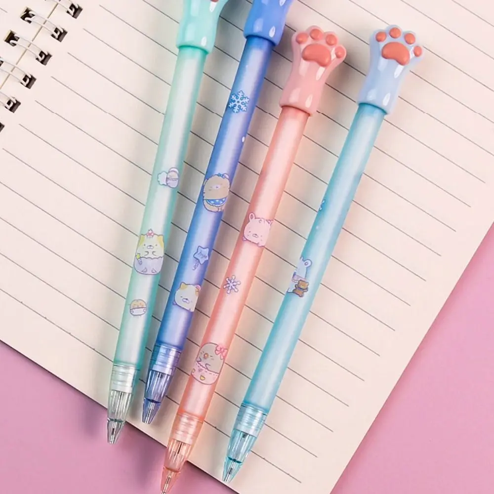 2.0MM 2B Automatic Pencil Sketch Drawing Writing Tool Cute Cat Paw Mechanical Pencil Stationery Press Type Sketch Pencil