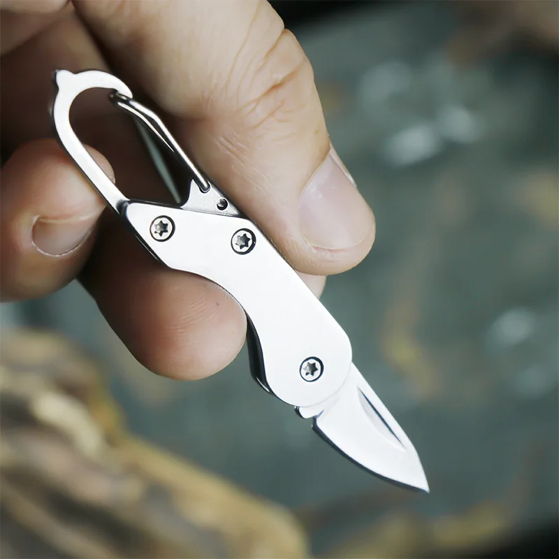 Stainless Steel Folding Knife a Folding Knife Lockless Knife Portable Mini Portable Keychain Cross-Border Hot Sale