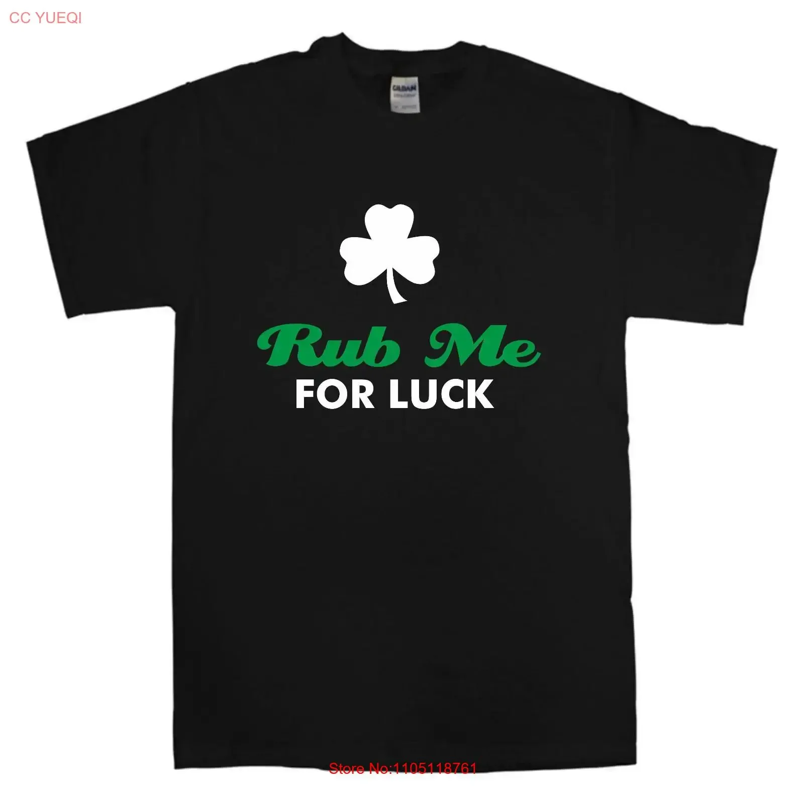 Rub me for luck st patricks day tee divertido rude verde irlandés o Irlanda vintage Lavado Casual Leggermente Versátil Estirado homme