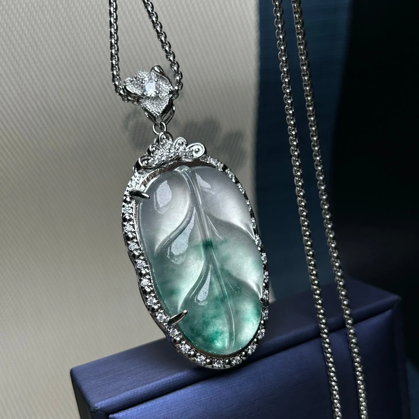 Real Natural Ice green Jade Jadeite Amulet Pendant&Necklaces