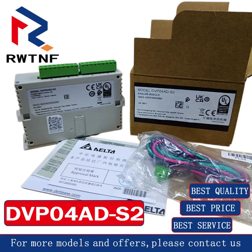 Brand New Genuine DVP04AD-S2 Delta Expansion module 100% original