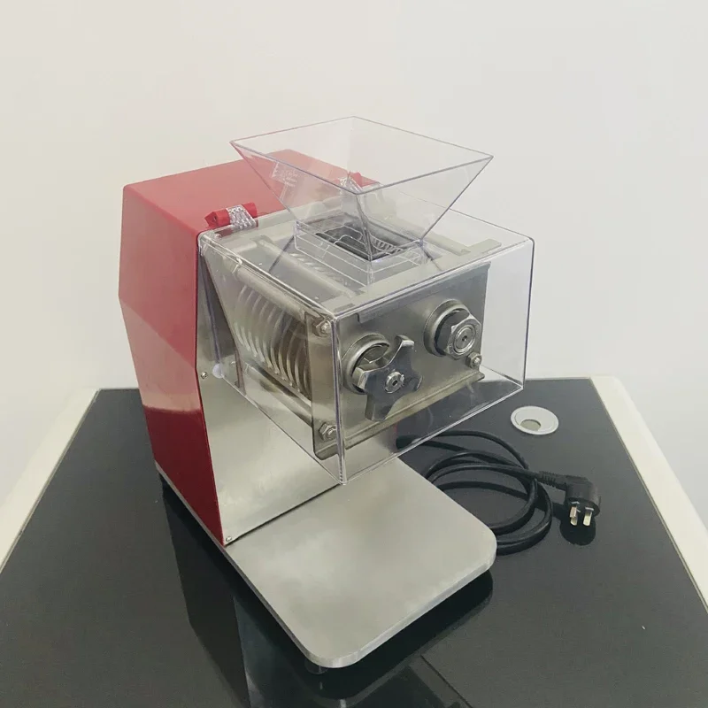 Коммерческая машина для резки мяса, электрическая ручная машина для резки рыбы, говядины, свинины, мяса, настольная машина для нарезки кубиками мяса