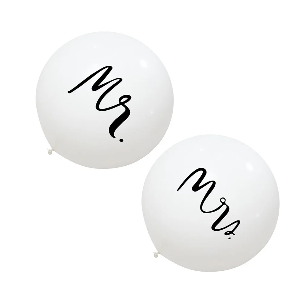 

2Pcs Mr Mrs Wedding Balloons Latex Decoration 36 Inches Perfect Party Supplies Valentine's Day Ambiance Latex Balloon