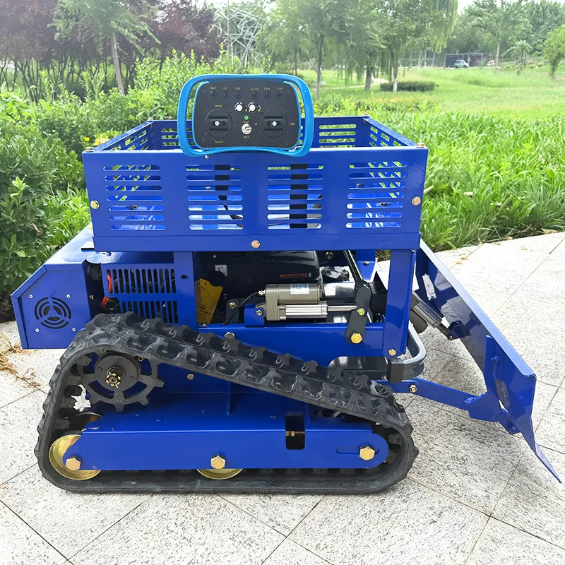 

Lawn Mower, Household Agricultural Lawn Mower Remote Control, Fully Automatic and Efficient Crawler Type