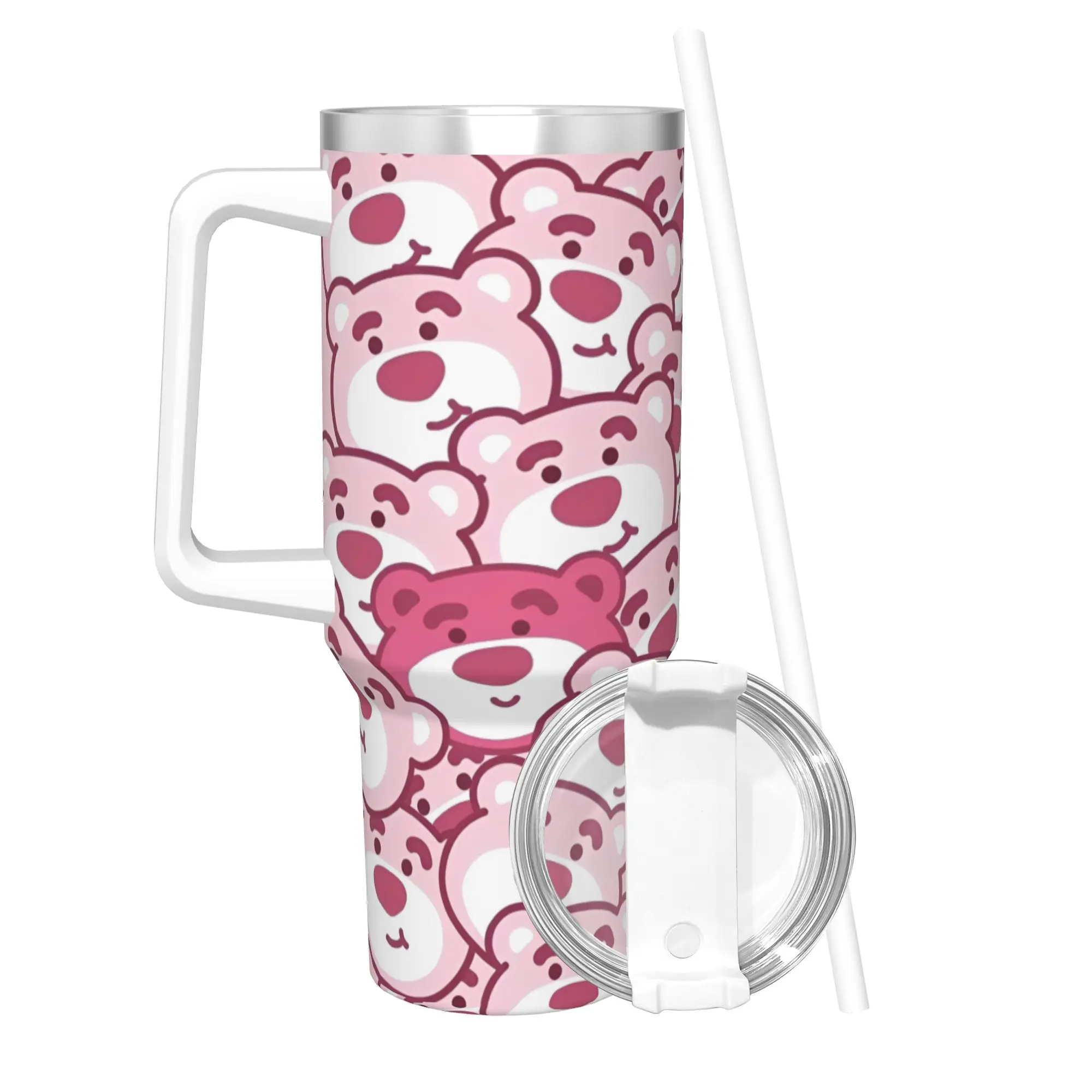 

Лотсо милый медведь клубничный стакан с вакуумной изоляцией История игрушек термочашка термос смузи чайные кружки бутылка для воды