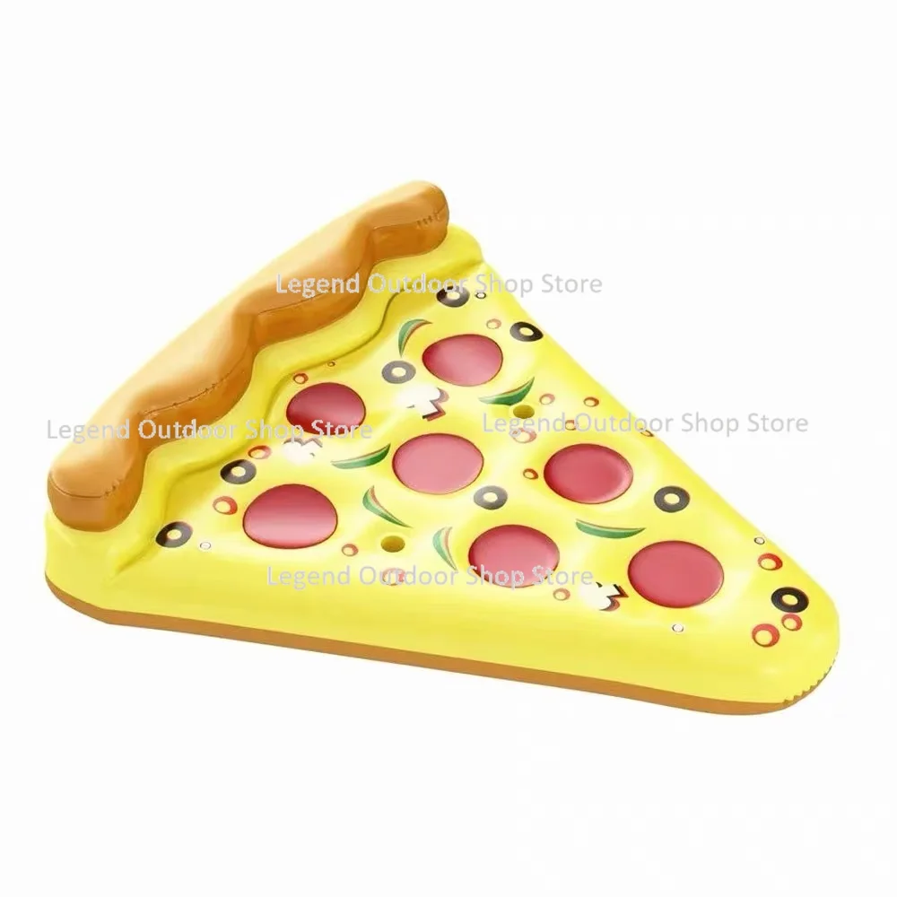 

180cm Inflatable Pizza-like Floating Row Creative Design Water Buoyancy Bed Toy Party Gift