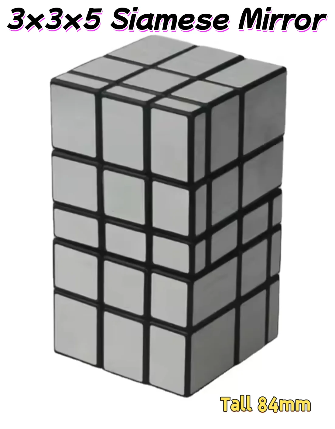 Calvin 3x3x5 Siamese Mirror Tall 84mm Magic Cube Strange Shape Puzzle Toy Children Gift Cubo Magico Puzzle