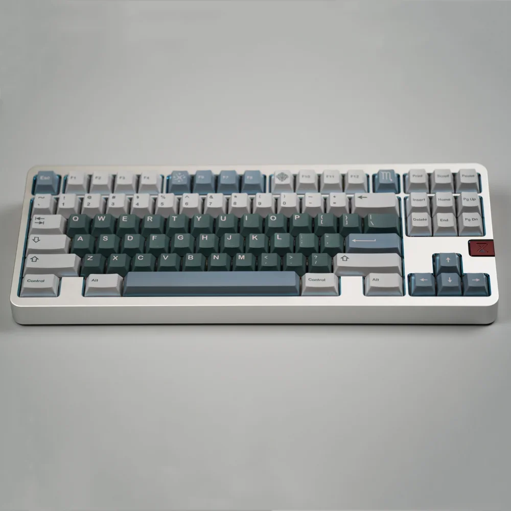 

Scorpio-glacier gray theme original keycap personality PBT sublimation magnetic axis cross axis and other customized application