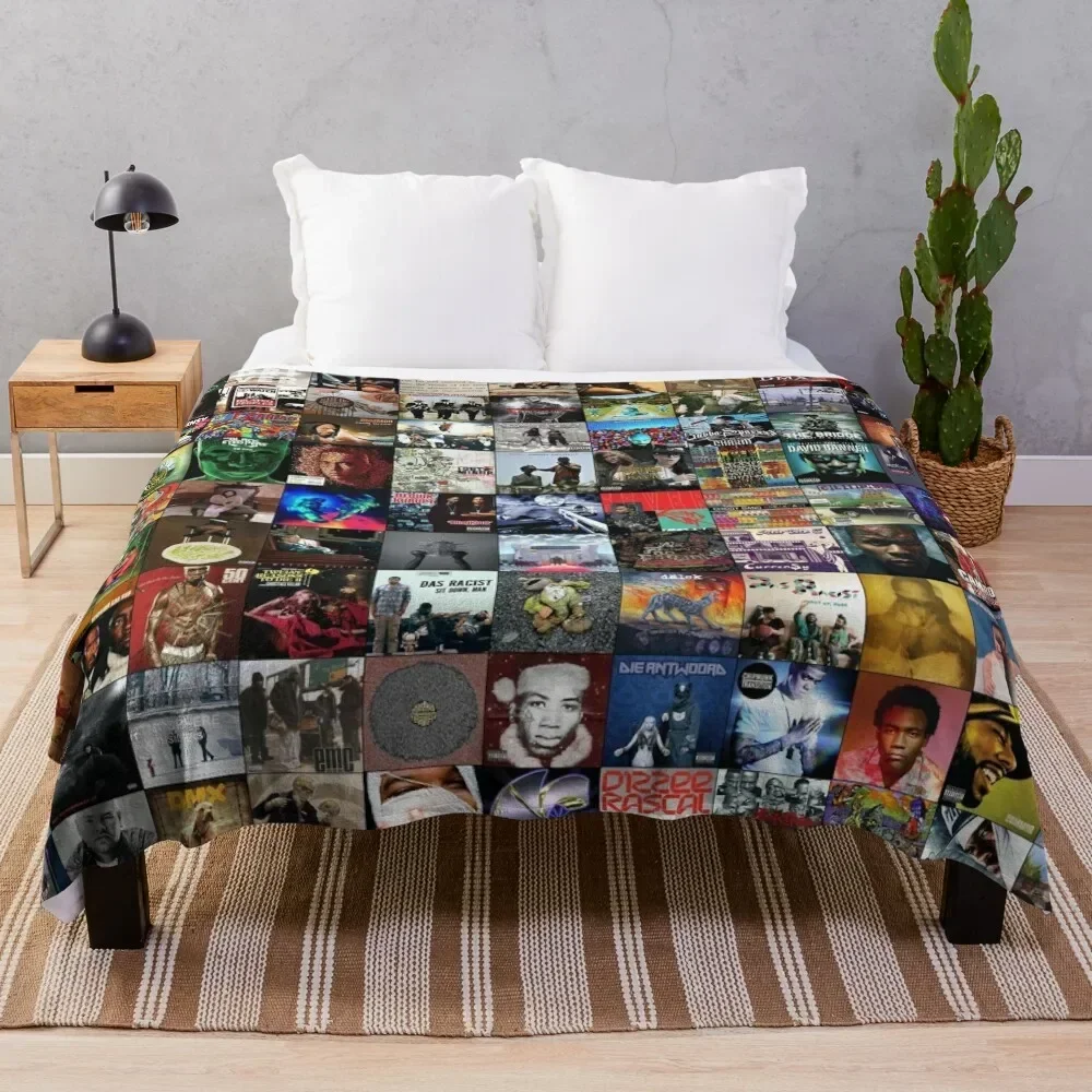 Rap Music Albums Throw Blanket bed plaid Luxury Designer Blankets