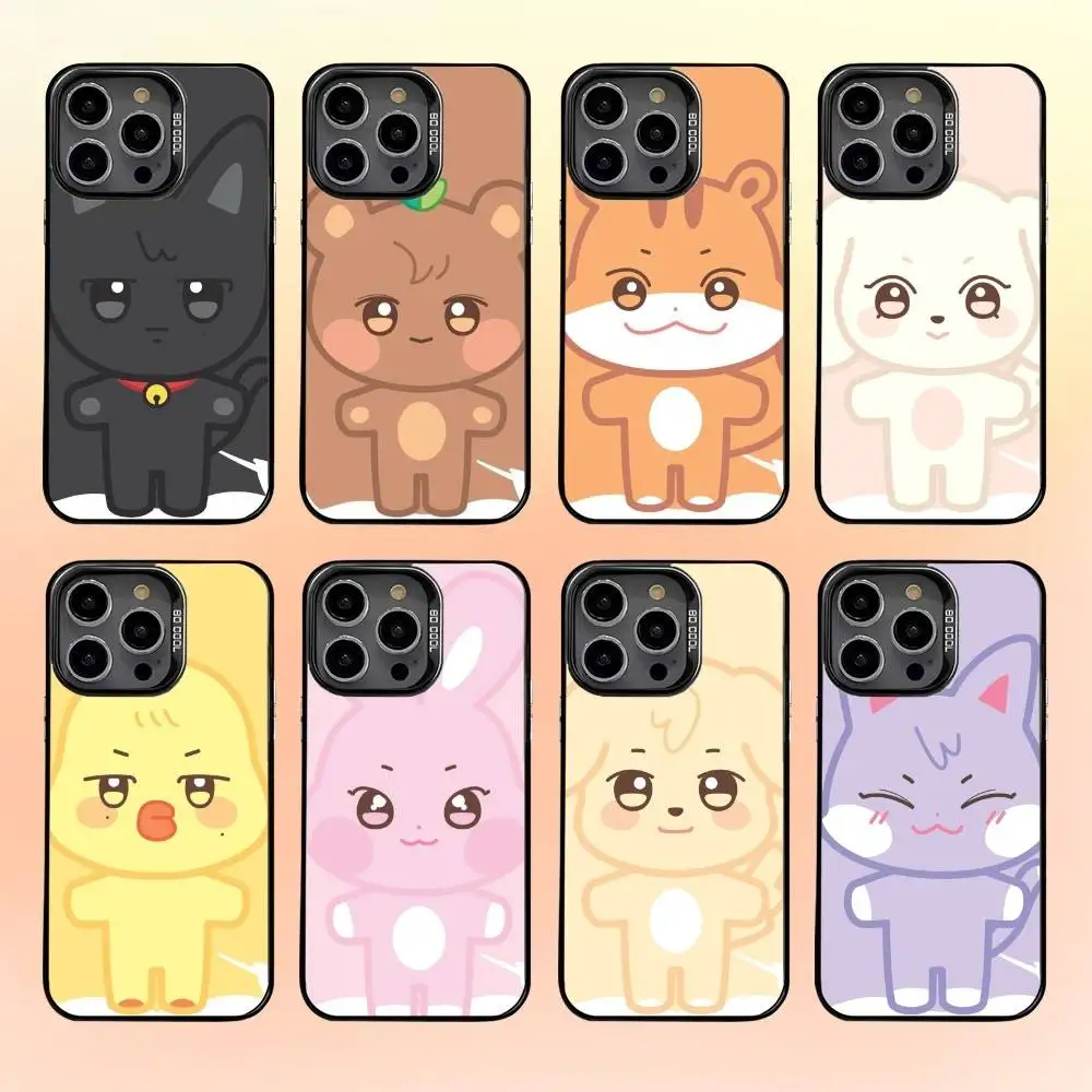 

Cute A-ANITEEZ Phone Case For iPhone17,16,15,14,13,12,11 Plus,Pro Max Black Candy Matte Shockproof Cover
