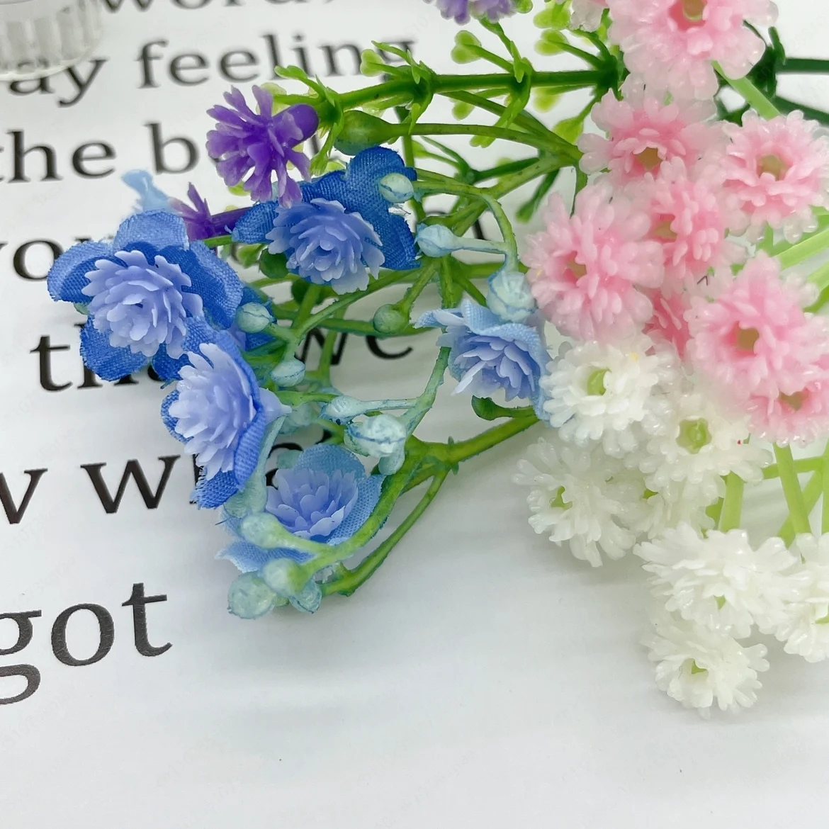 Mini plastic sheet flower orchid of the valley decoration, play house miniature doll house decoration
