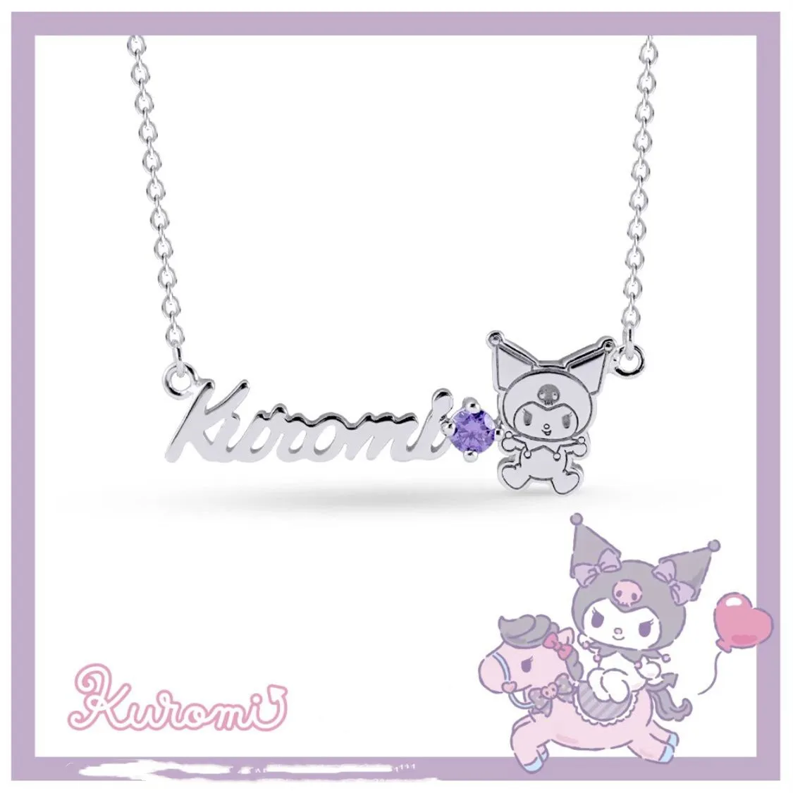 

Kuromi & Me Series Letter Necklace Children's Gift Jewelry Bracelet Ring
