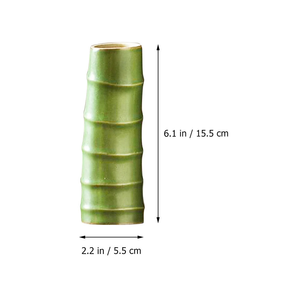 

Imitation Bamboo Ceramic Vase Flower Arrangement Container Home Decoration Lightweight Beautiful Texture Visual Experience