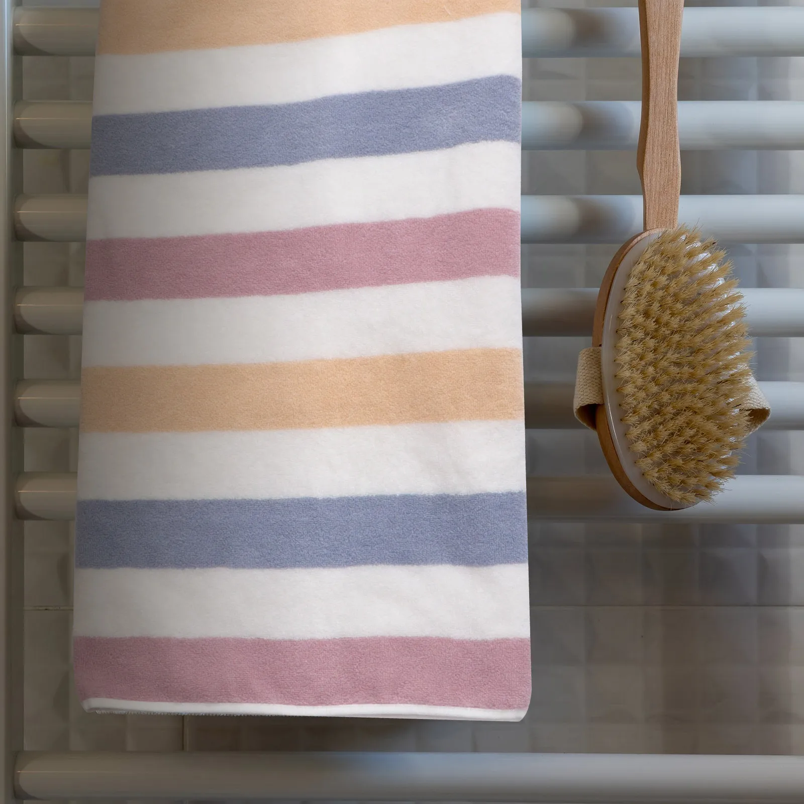 

1pc 32 Strands Pure Cotton Color Strip Bath Thickened Absorbent Quick Dry Adult Home Bathroom Seaside Hot Spring Comfortable