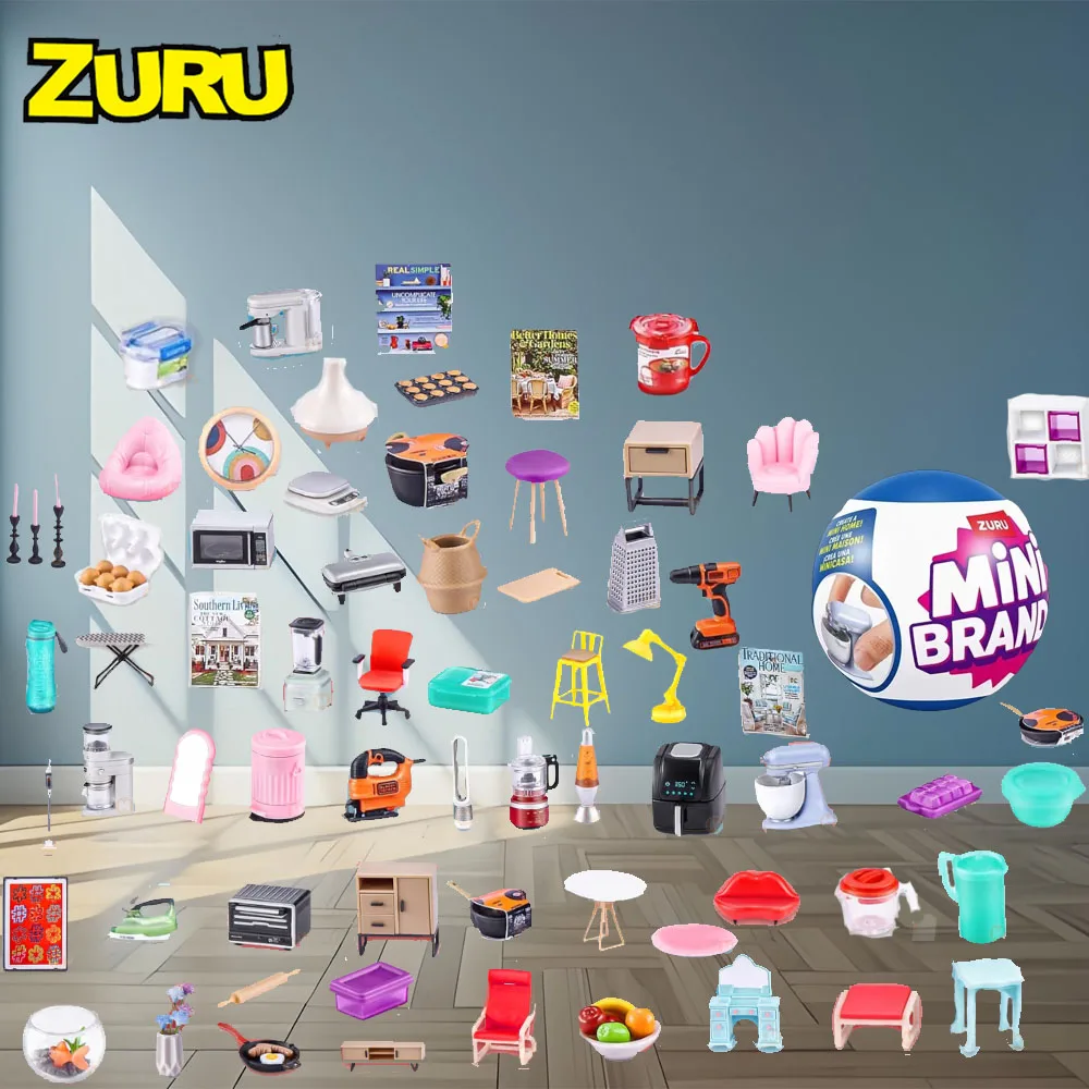 

ZURU Mini Home Decor Balls for Fingertip Collectors 5 Surprise Blind box toys All kinds Home appliances Miniature ornaments
