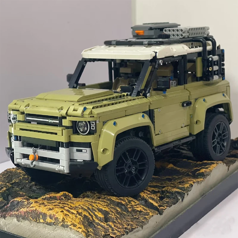 2025 neue Land Rover Defender Bausteine Ziegel Kompatibel Puzzle Geländewagen Spielzeug Kinder