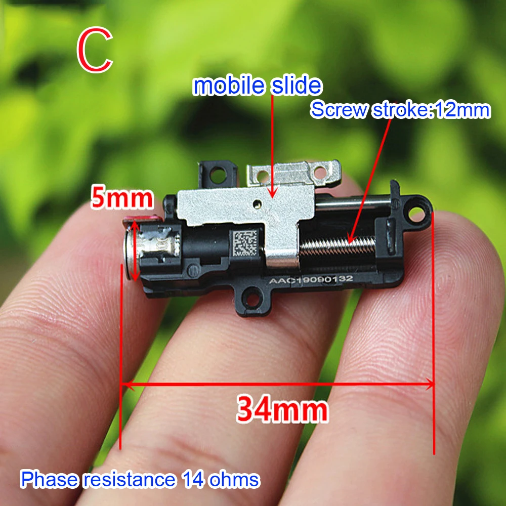 Piccolo Mini 5mm 2 fasi 4 fili di precisione cambio in metallo ingranaggio motore passo-passo attuatore lineare Micro posizione dado di scorrimento