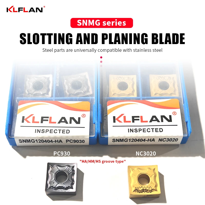 

CNC Insert SNMG120404 SNMG120408 Grade NC3020 PC9030 External Turning Square Grooving Lathe Insert For Steel And Stainless Steel