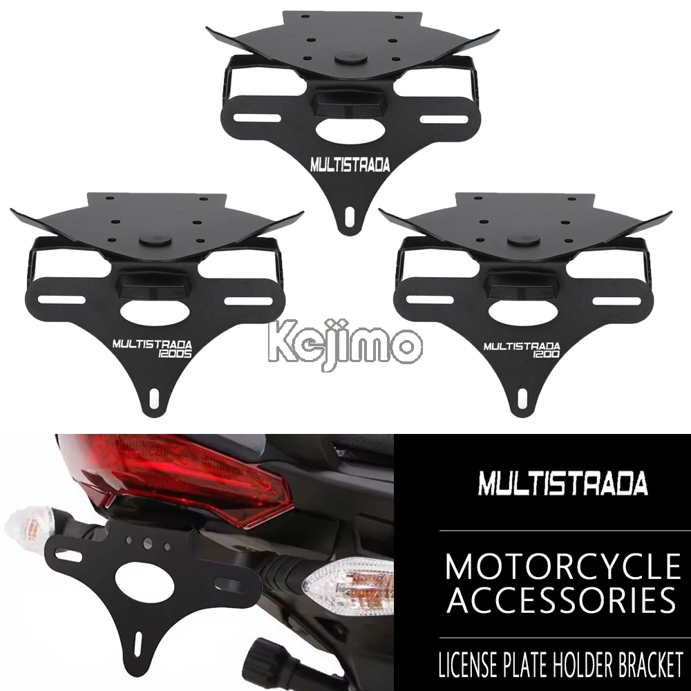 

Motorcycle License Plate Holder Fender Eliminator Registration Bracket For Ducati Multistrada 1200 1200S 2010 - 2014 2013 2012