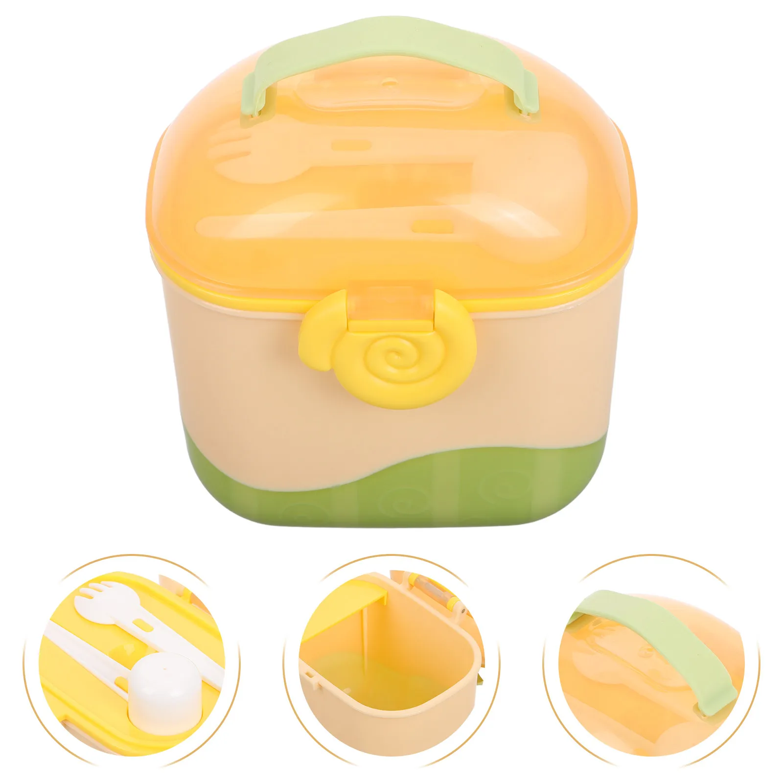 

Baby Portable Milk Powder Container Multiple Compartments Travel Milk Powder Dispenser Storage Box Lightweight Sealed Baby Food