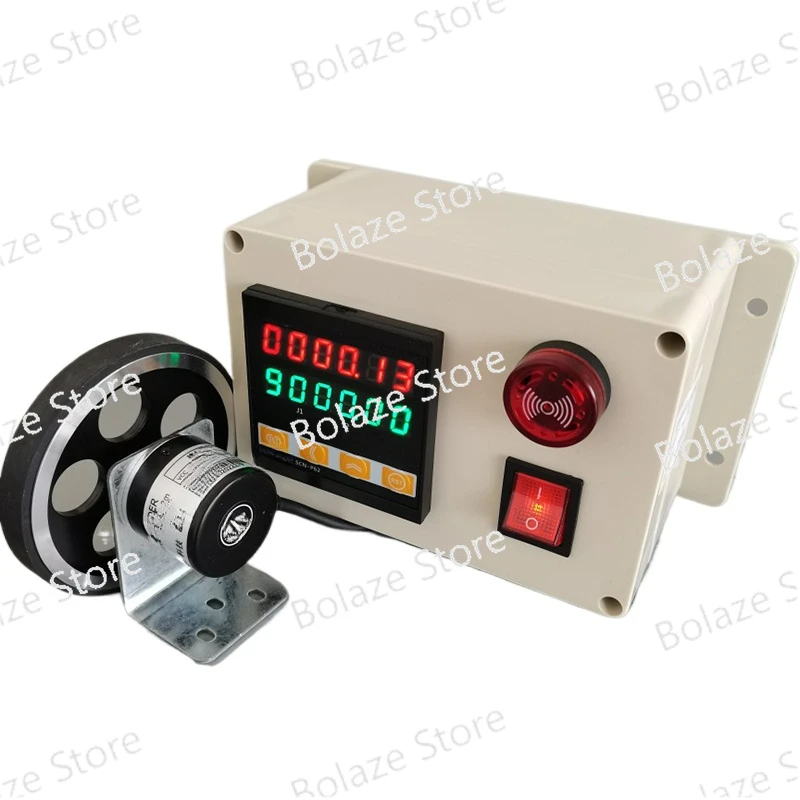 SCN-P62 Rolling Wheel Electronic Digital Meter Counter 12V/24V/220V Length Measurement Test Equipment Automatic Coder