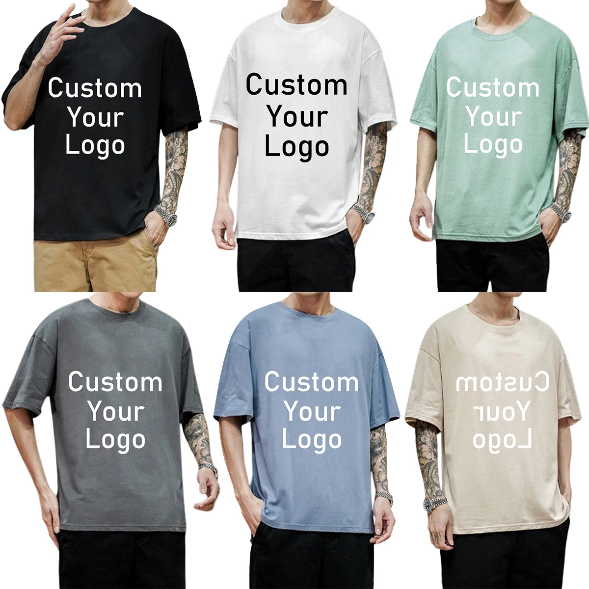 Custom Oversize T shirts Make Your Design Logo Pictures or Texts Men Women Printed Original Design Special Gifts for Friends