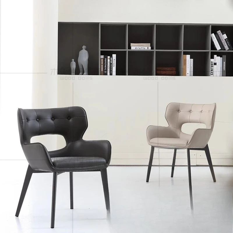 

Cover Pu Nordic Style Dining Chair Black Luxury Design Designer Dining Chair Modern Designer Sala Da Pranzo Dining Room Sets