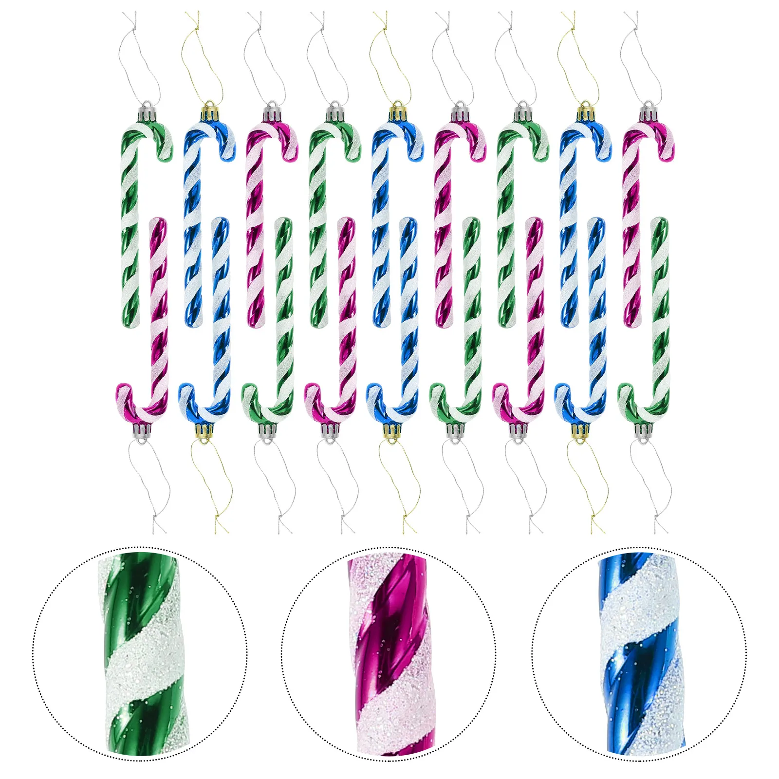 

18 Pcs Christmas Tree Decoration Decorations Pendant Ornaments Hanging Crutch Window Man