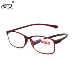 TR90 Reading Glasses Men Women Anti Blue Ray Lens With Diopter+1+125+1.50+175+200+225+250+275+300+325+350+375+400