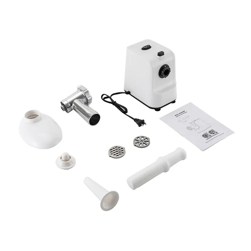 Penggiling daging elektrik 1000W untuk dapur, pembuat sosis dengan 3 piring penggiling makanan, pencincang daging, penggiling makanan