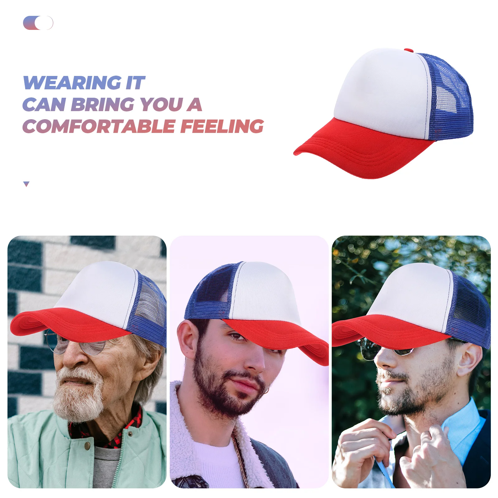 

10 Pcs Mesh Baseball Caps Black DIY Heat Transfer Sublimation Hats Polyester Truck Driver Hat Diy Baseball Caps Summer