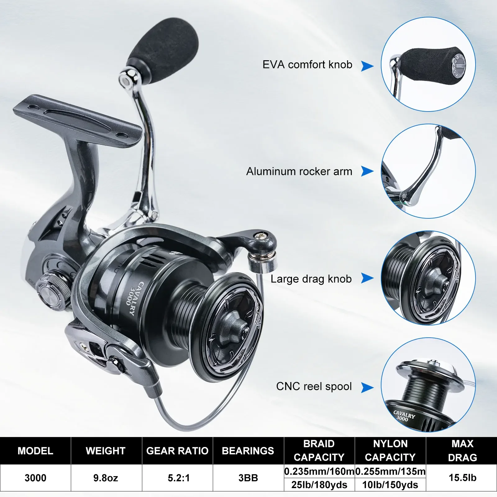 Goture Fishing Rod Combo Full Kit 1.8M-2.7M Telescopic Sea Pole with Reel and Spinning Reel Baits Set Tackle Travel Fishing Bag 2