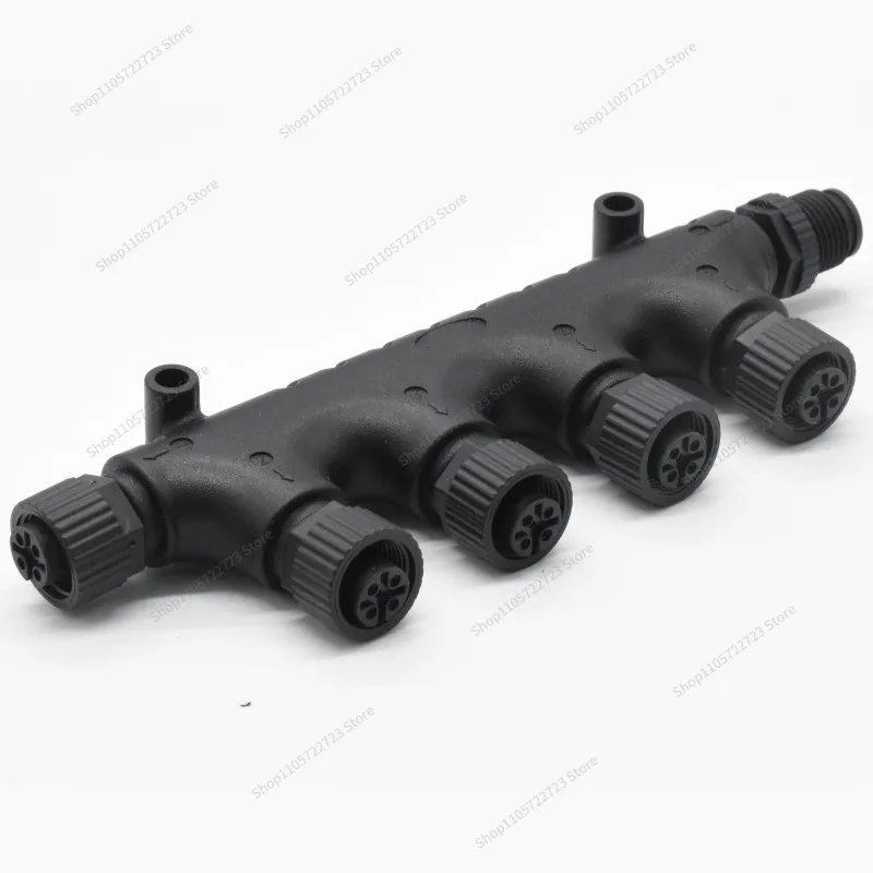 For NMEA2000 Network System T-Adapter, Dispenser M12 5-Core Waterproof Plastic Connector