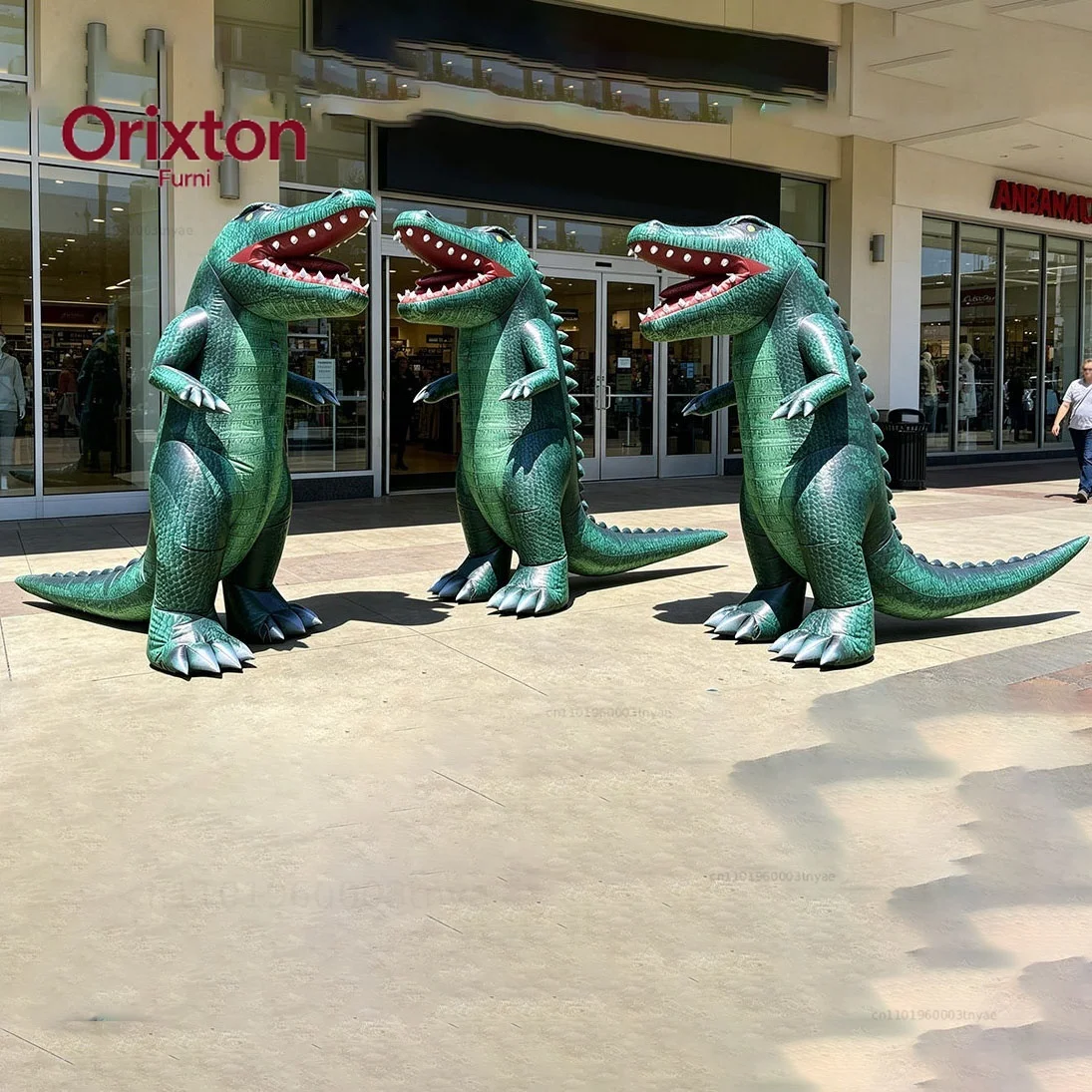 Giant alligator inflatable mascot costume 8.2 feet full body air cushion suit,