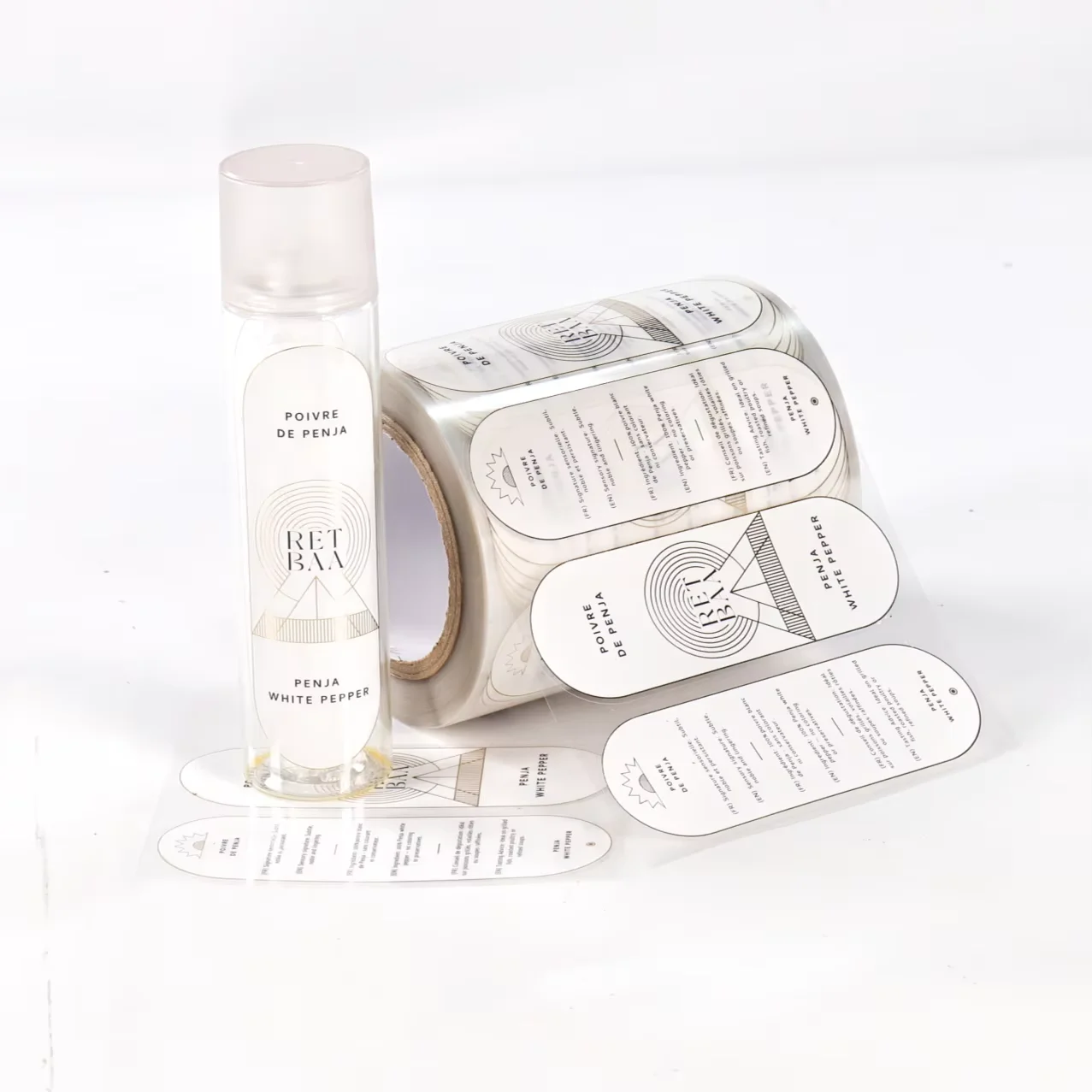 Custom Printed Luxury  Labels｜Hot Foil Stamping｜Transparent Material｜Premium Food Branding Stickers