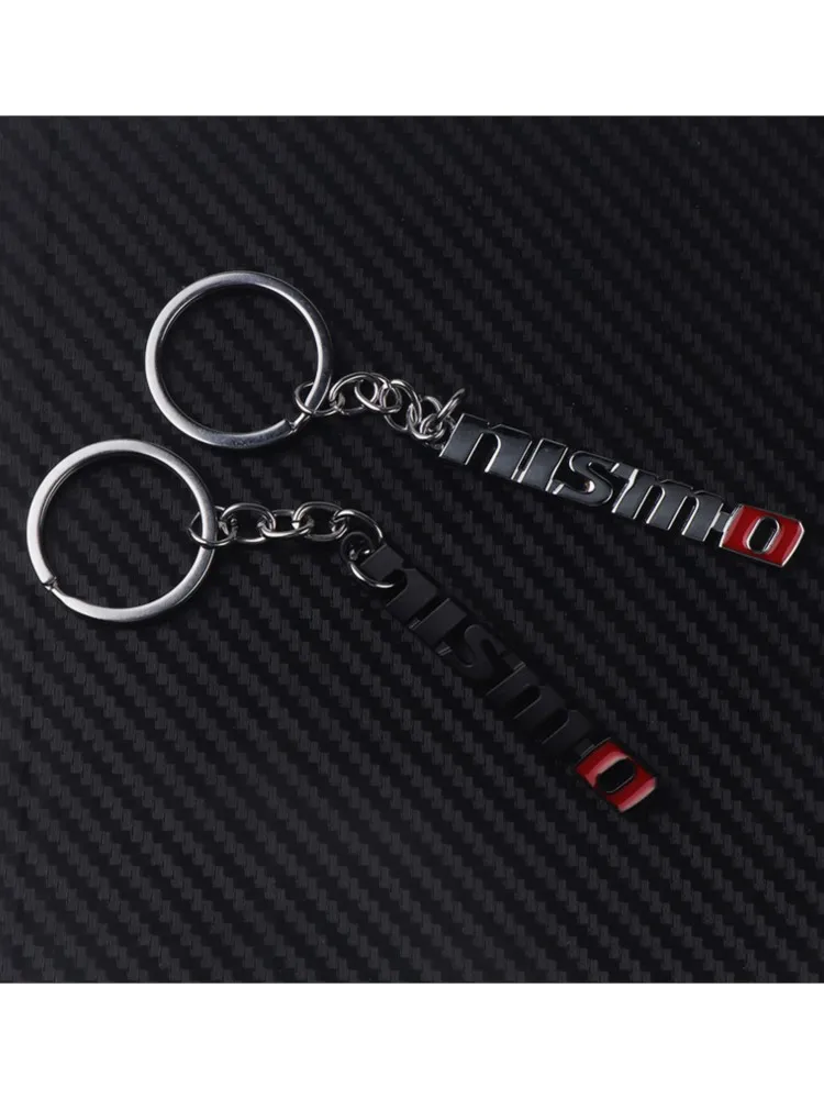 1pc Metal Key Ring Keychain Universal Decoration Accessories For Nissan Nismo Tiida Teana GTR 350Z 370Z 240SX Note Versa Almera
