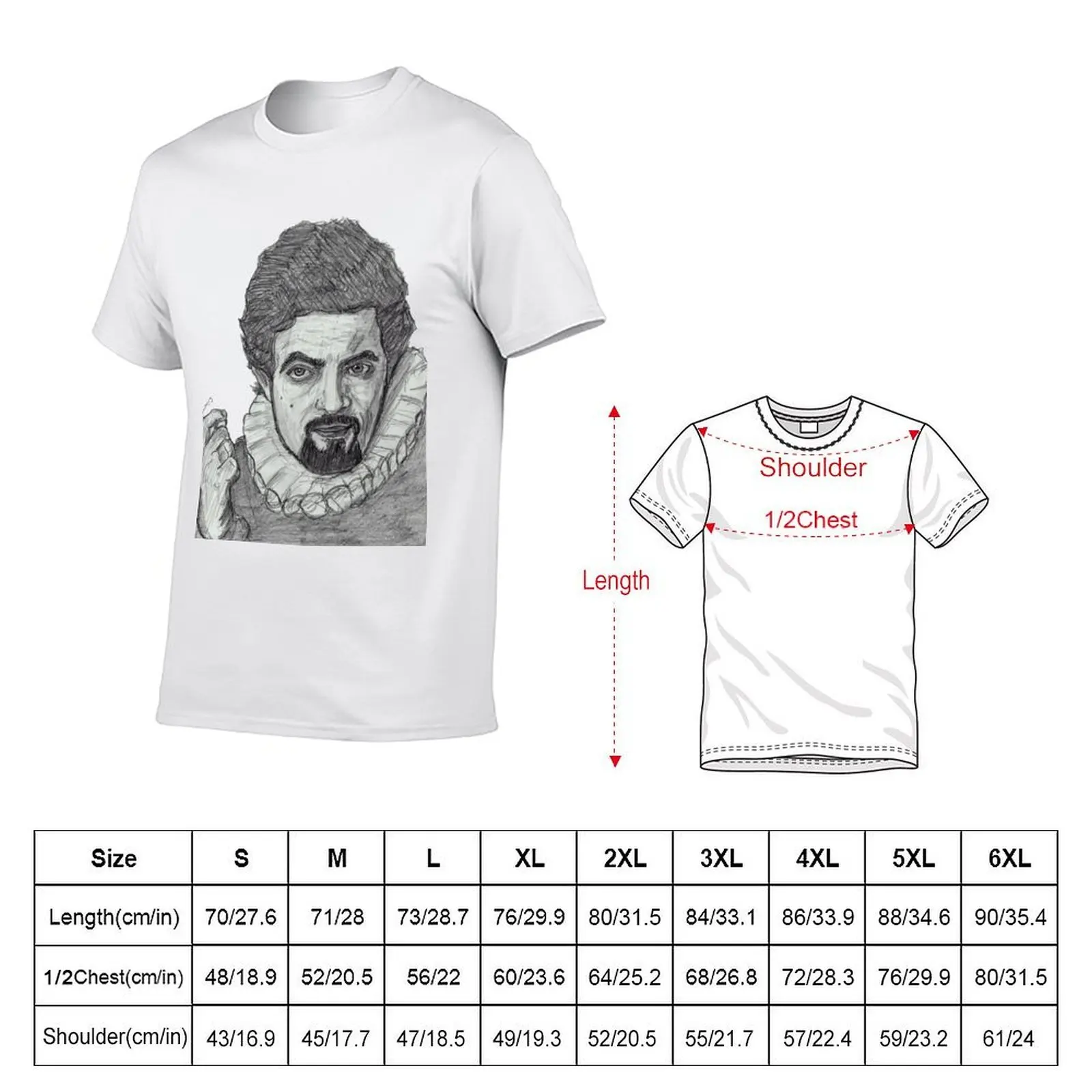 Blackadder II T-Shirt man t shirts for men casual printed t shirts for man man tshirt T-shirt