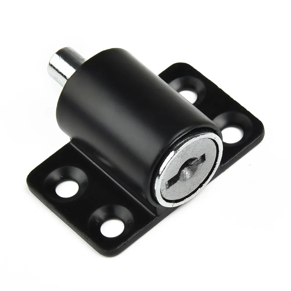 2Pcs Zinc Alloy+Iron+Copper White/Black/Silver Sliding Patio Door Catches Set Casement Bolt Security Lock With 2 Keys