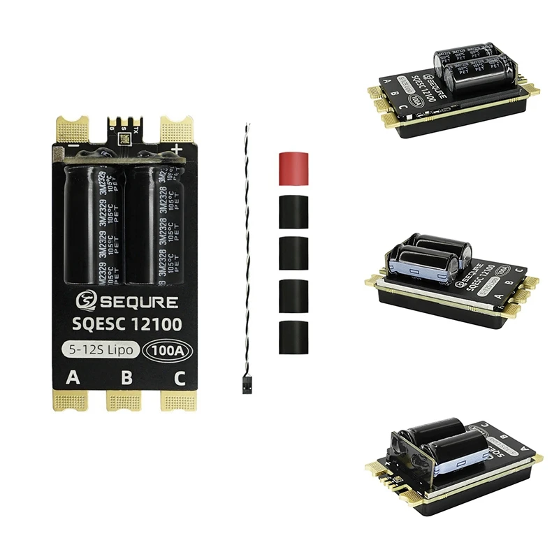 SEQURE 12100 bezszczotkowy elektryczny regulator prędkości 5-12S zasilacz 100A do modele samolotów modeli łodzi RC Car