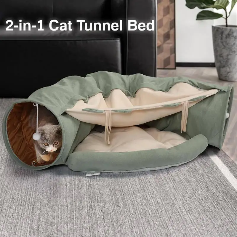 

Cat Tunnel Bed Multi-Functional Haven Cat Tunnel Bed Easily Portable Pet Tunnel Bed Sturdy Structure Cat Tunnel Bed For Sleep